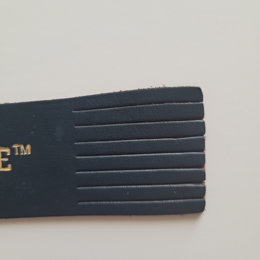 Vintage University Notre Dame‎ Bookmark Leather Fringe Black Gold Embossed - Picture 10 of 16